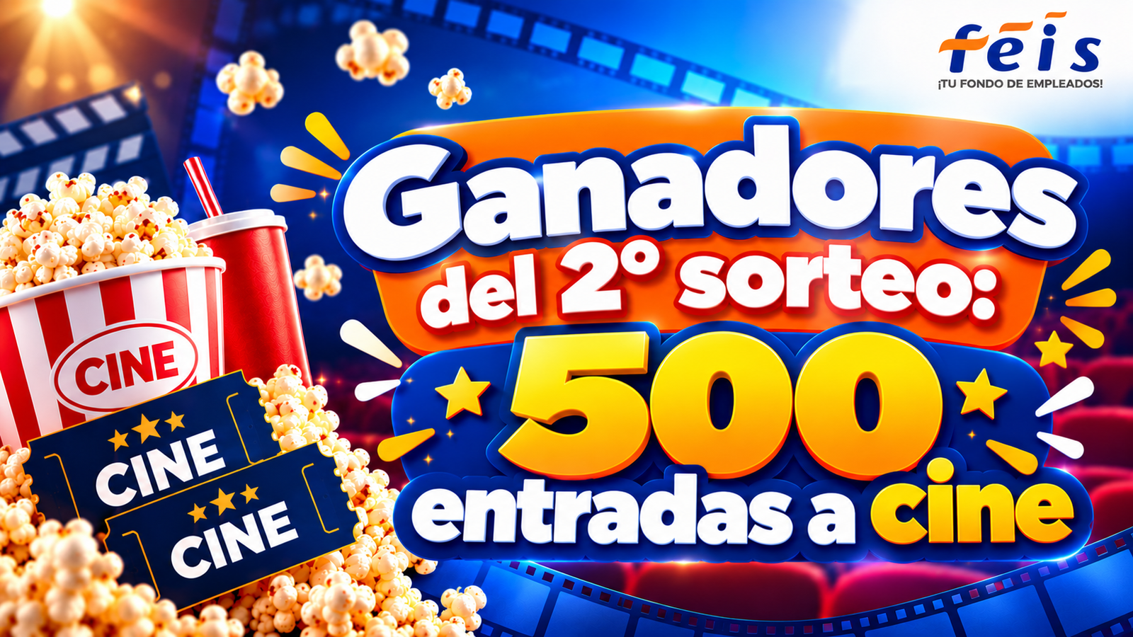Ganadores del segundo sorteo actualización-cine